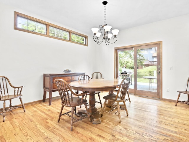 4315 Tanglewood Dr, Janesville, WI 53546 - dining space with a chandelier and light wood-type flooring