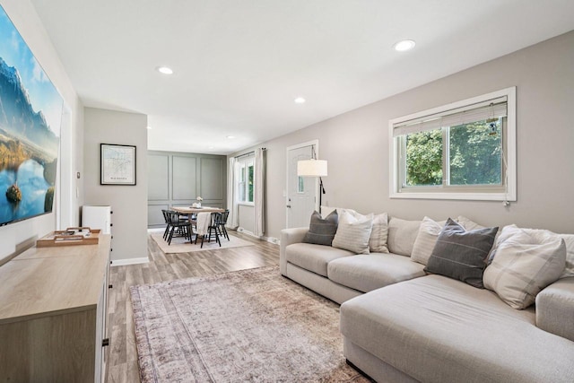 235 Jasper Ln, Waukesha, WI 53188 - living room with recessed lighting and light wood-style flooring