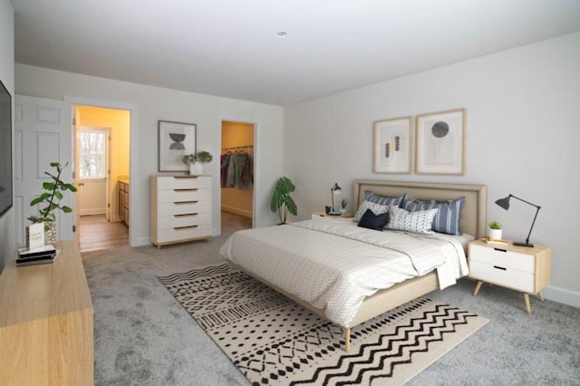 415 Kensington Ct Unit Lt128Adams, Williams Bay, WI 53191 - bedroom with carpet flooring, a spacious closet, a closet, and ensuite bathroom