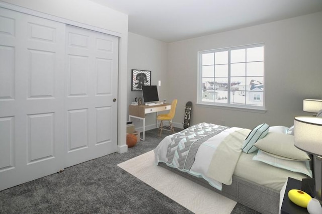 415 Kensington Ct Unit Lt128Adams, Williams Bay, WI 53191 - bedroom featuring carpet, a closet, and an office area