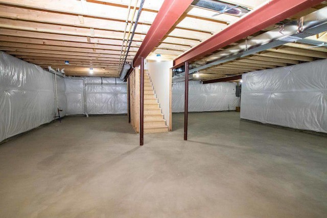 415 Kensington Ct Unit Lt128Adams, Williams Bay, WI 53191 - unfinished basement with stairs