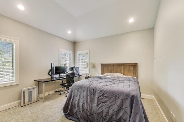 9335 223rd Ave, Salem, WI 53168 - bedroom with carpet floors, a desk, and recessed lighting