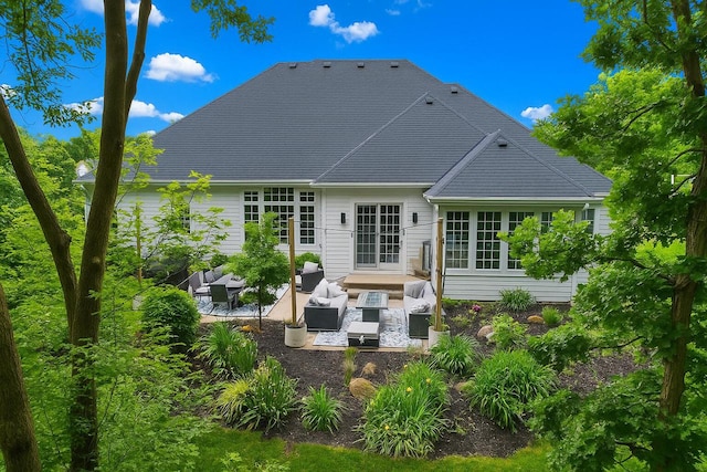 9335 223rd Ave, Salem, WI 53168 - rear view of house with an outdoor living space and a patio area