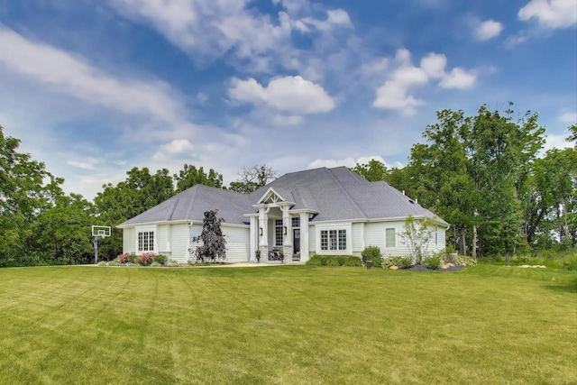 9335 223rd Ave, Salem, WI 53168 - rear view of house with a lawn and a garage
