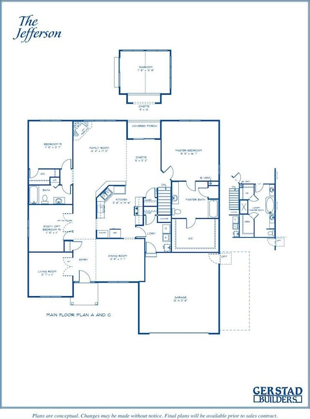 407 Kensington Ct Unit Lt132Jefferson, Williams Bay, WI 53191 - view of property floor plan