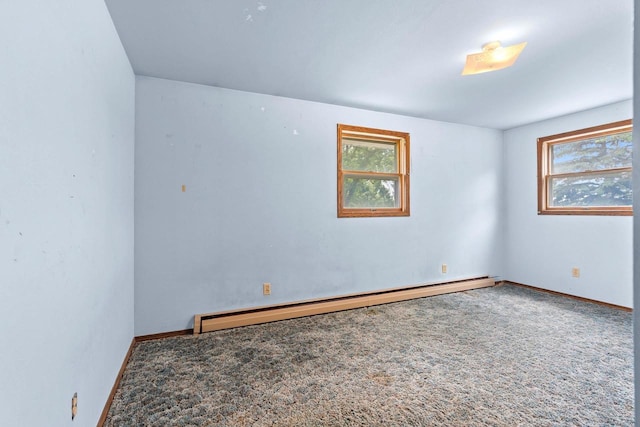 1490 Fernando Dr, Ashwaubenon, WI 54115 - carpeted spare room with a baseboard radiator and healthy amount of natural light