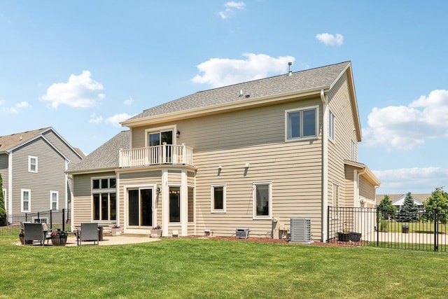 13745 W Park Central Blvd, New Berlin, WI 53151 - back of house featuring a balcony and a patio