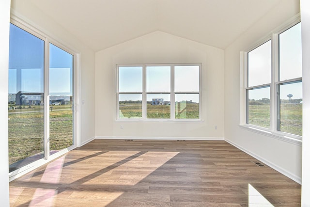 401 Kensington Ct Unit Lt135Lincoln, Williams Bay, WI 53191 - unfurnished sunroom featuring lofted ceiling