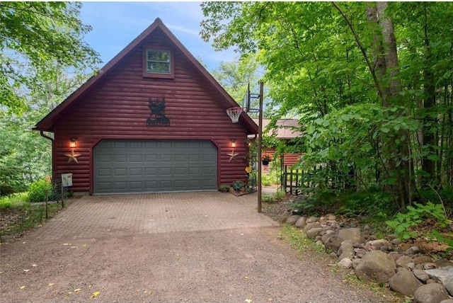 62405 Delta Lake Rd, Iron River, WI 54847 - garage with a detached garage