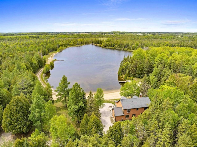 4721 Lake Of The Woods Rd, Sturgeon Bay, WI 54235 - view of subject property with a forest and a nearby body of water