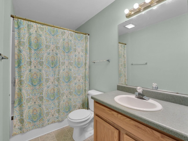8300 Fishman Rd, Burlington, WI 53105 - bathroom featuring vanity, tile patterned flooring, and shower / bath combo