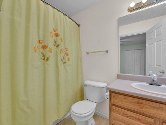 8300 Fishman Rd, Burlington, WI 53105 - full bath featuring vanity and a shower with shower curtain