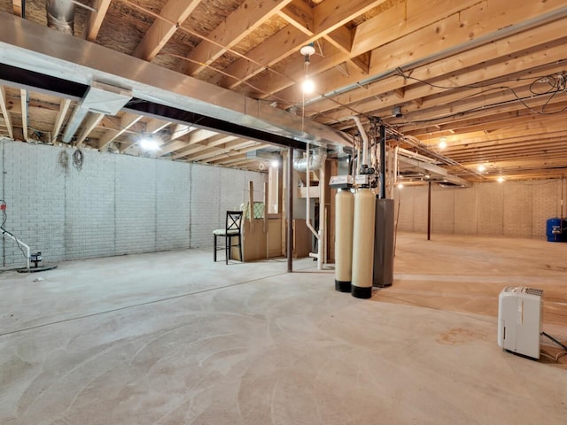 8300 Fishman Rd, Burlington, WI 53105 - unfinished below grade area featuring a water softener
