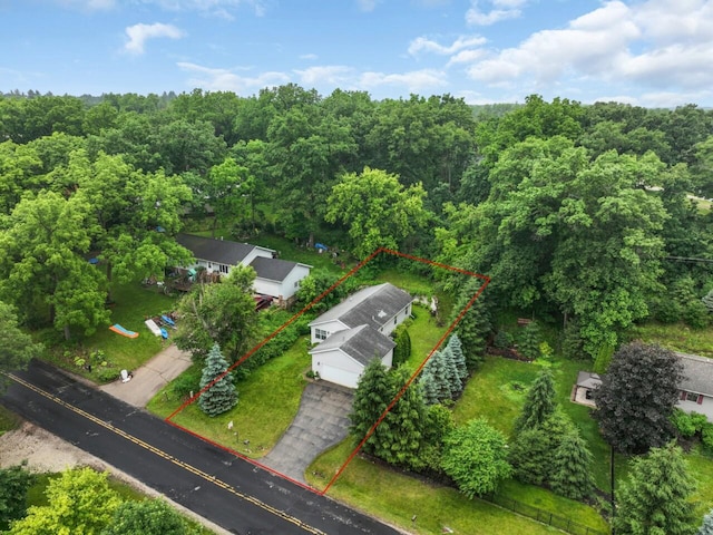 8300 Fishman Rd, Burlington, WI 53105 - view of subject property featuring property boundaries highlighted and a heavily wooded area