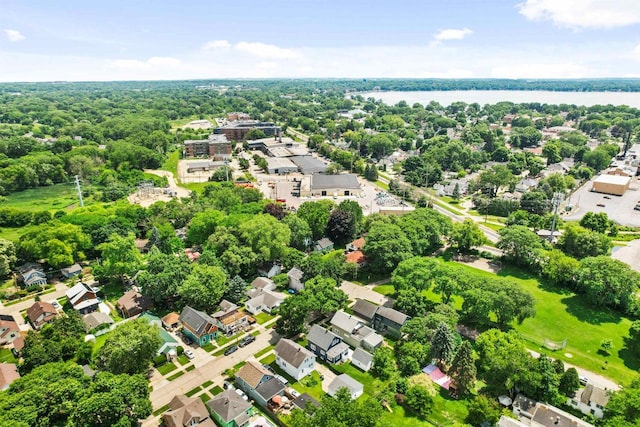 50 S Marquette St, Madison, WI 53704 - aerial perspective of suburban area featuring a large body of water