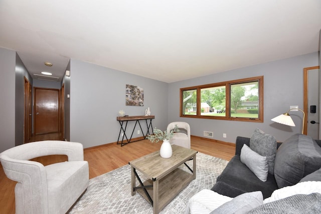 8535 N 59th St, Brown Deer, WI 53223 - living room with wood finished floors and baseboards