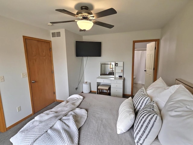 3201 Mockingbird Way, Oshkosh, WI 54904 - bedroom with ceiling fan and carpet