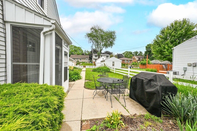 2750 N 86th St, Milwaukee, WI 53222 - view of patio with area for grilling and a residential view