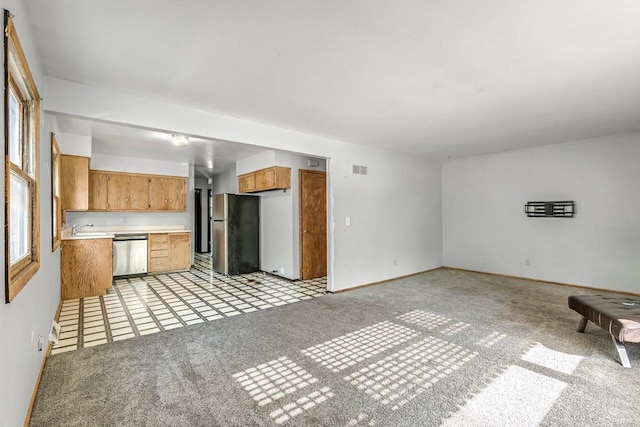 1128 S 62nd St, West Allis, WI 53214 - unfurnished living room featuring light carpet