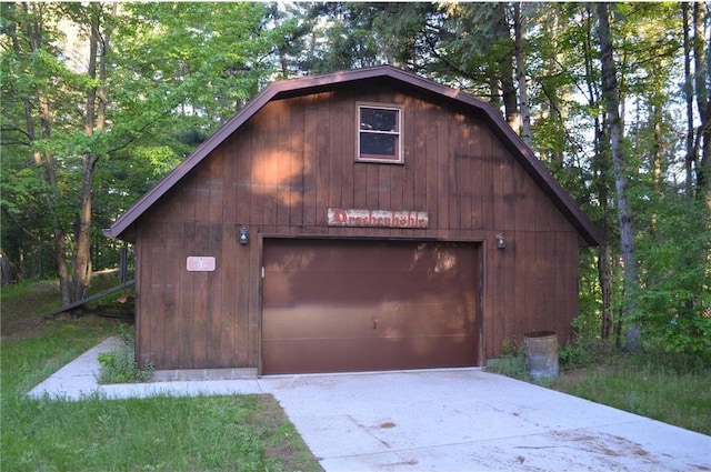 1330 21 3/4 St Unit A, Cameron, WI 54822 - garage featuring a detached garage and concrete driveway