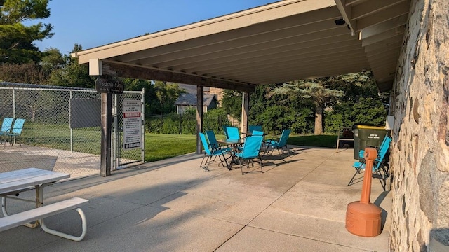 618 Westridge Dr, West Bend, WI 53095 - view of patio / terrace featuring outdoor dining space