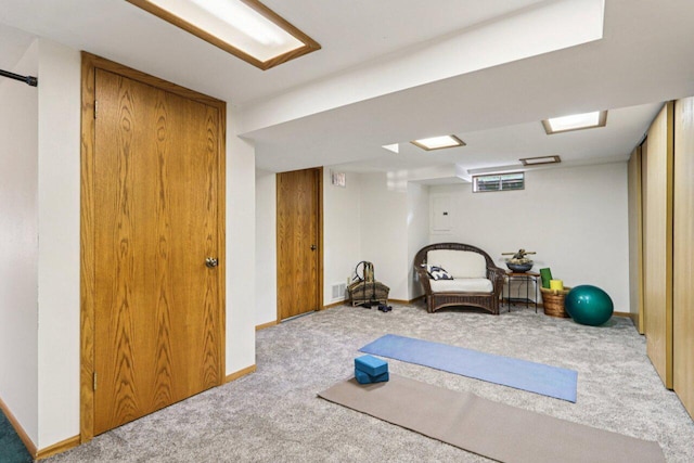 W318S4121 Highview Rd, Waukesha, WI 53189 - workout room featuring carpet flooring and baseboards
