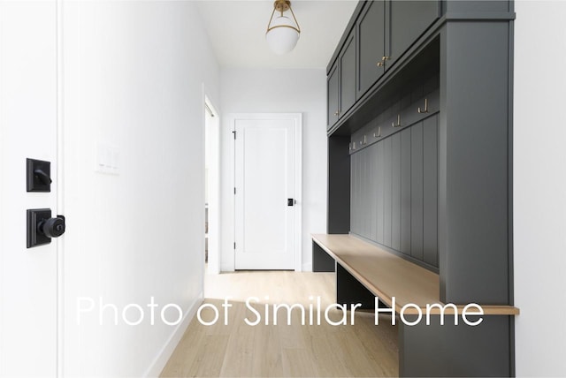 2584 N Stellita Cir, De Pere, WI 54115 - mudroom with light wood finished floors and baseboards