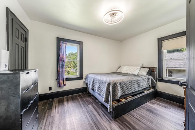 500 S Pierce Ave, Appleton, WI 54914 - bedroom featuring dark wood-type flooring and baseboards