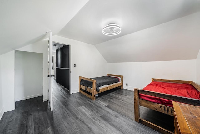 500 S Pierce Ave, Appleton, WI 54914 - bedroom with wood finished floors and lofted ceiling