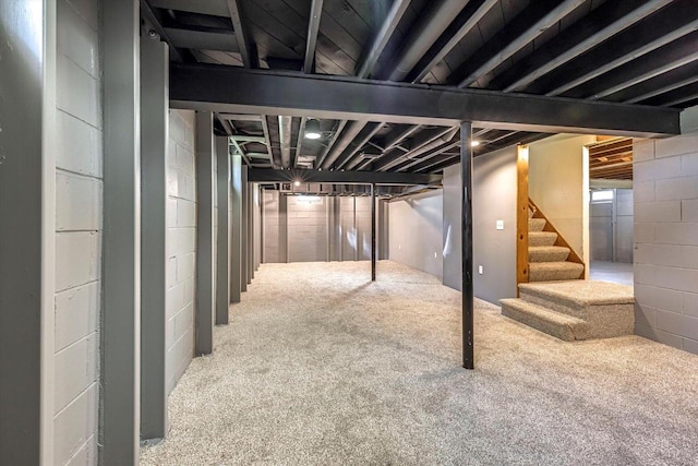 2316 W Rohr Ave, Milwaukee, WI 53209 - finished below grade area featuring stairs and carpet floors