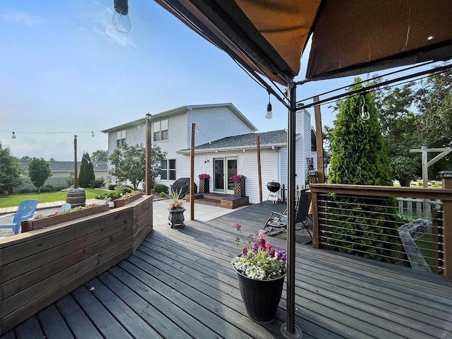431 Limestone St, Kiel, WI 53042 - view of wooden terrace