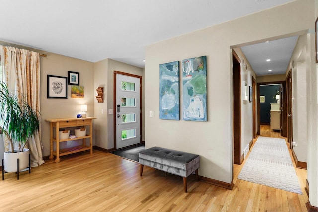 5706 Tolman Ter, Madison, WI 53711 - foyer with light wood-style floors and recessed lighting