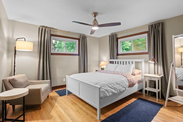 5706 Tolman Ter, Madison, WI 53711 - bedroom featuring light wood finished floors and ceiling fan