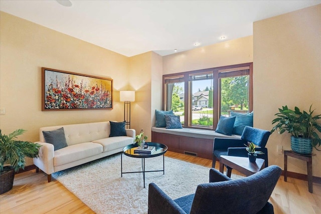 5870 Persimmon Dr, Fitchburg, WI 53711 - living area featuring wood finished floors and recessed lighting
