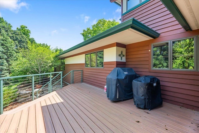 5870 Persimmon Dr, Fitchburg, WI 53711 - wooden terrace featuring area for grilling