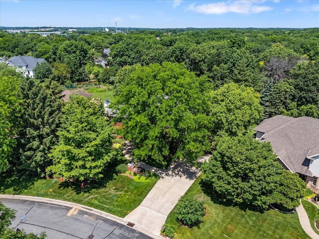 5870 Persimmon Dr, Fitchburg, WI 53711 - drone / aerial view of a heavily wooded area