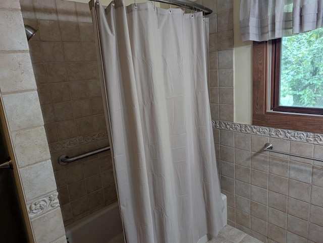 3664 Martin Rd, Kronenwetter, WI 54455 - full bathroom featuring shower / bath combo and toilet