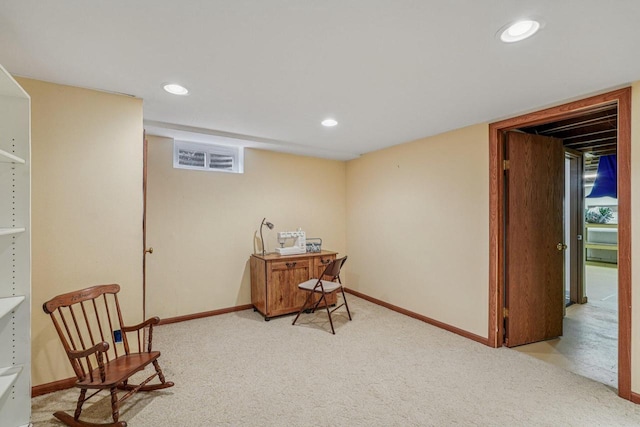 S46W22428 Tansdale Rd, Waukesha, WI 53189 - sitting room featuring carpet floors and recessed lighting