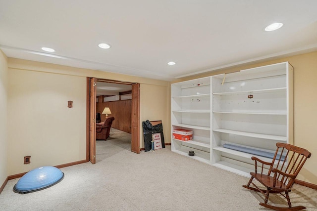S46W22428 Tansdale Rd, Waukesha, WI 53189 - living area with carpet flooring and recessed lighting