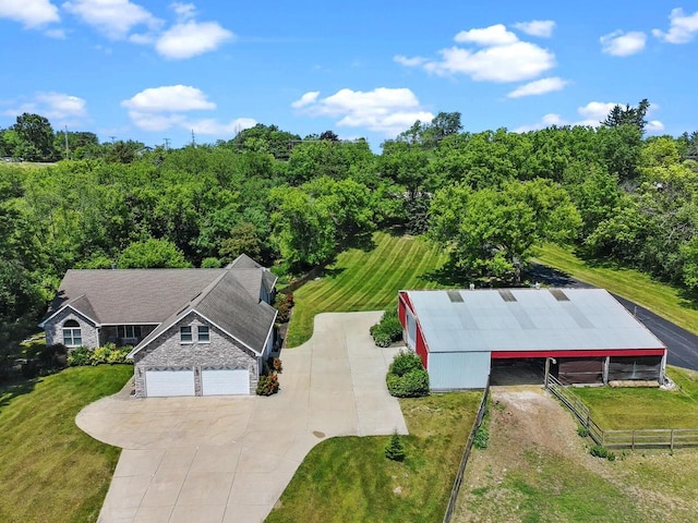 1201 Lance Dr, Twin Lakes, WI 53181 - aerial view of property and surrounding area