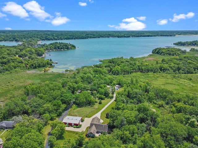1201 Lance Dr, Twin Lakes, WI 53181 - bird's eye view of a nearby body of water
