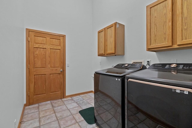 1201 Lance Dr, Twin Lakes, WI 53181 - laundry area featuring washing machine and clothes dryer, cabinet space, and a high ceiling