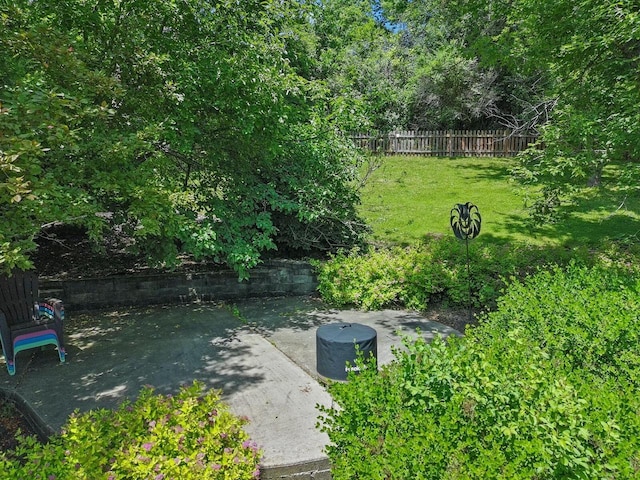 1201 Lance Dr, Twin Lakes, WI 53181 - view of yard featuring a patio area