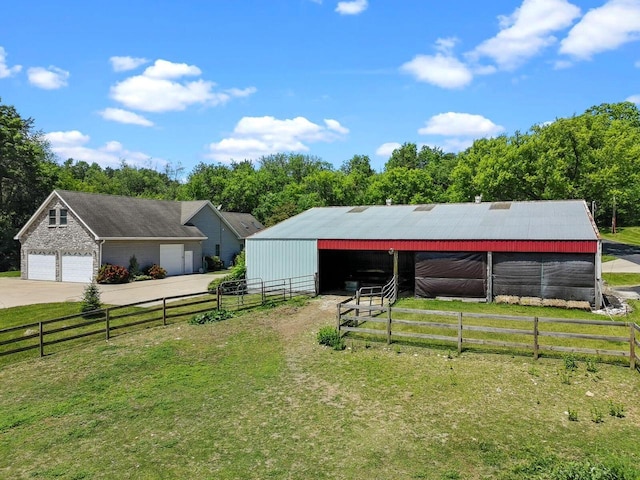 1201 Lance Dr, Twin Lakes, WI 53181 - view of yard featuring an exterior structure and an outbuilding