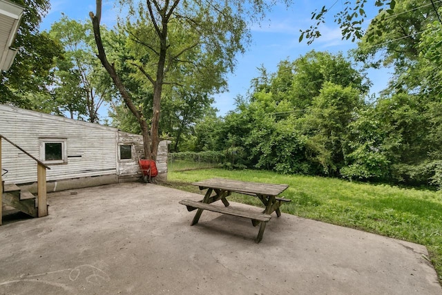 215 W Burns St, Portage, WI 53901 - view of patio with outdoor dining area