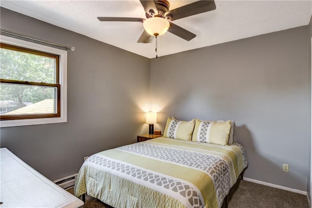 45 Stump Lake Rd Unit 6, Chippewa Falls, WI 54729 - carpeted bedroom featuring baseboards and ceiling fan