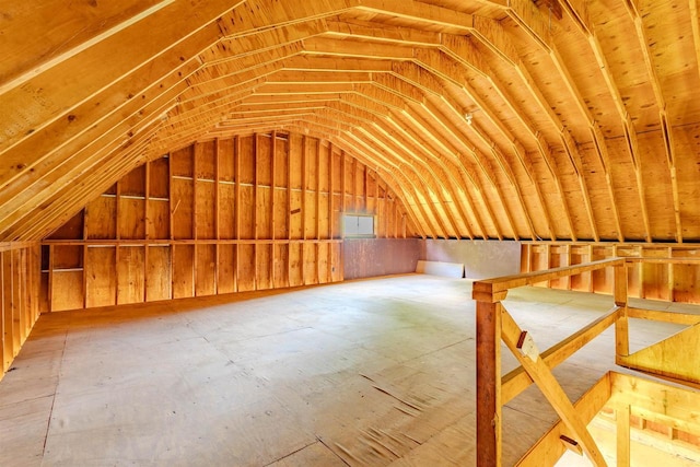 7040 Blonien Ave, Rudolph, WI 54475 - view of unfinished attic