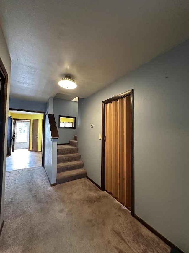 2467 N Bartlett Ave Unit 2467A, Milwaukee, WI 53211 - hall with carpet floors and stairway