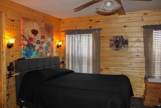68165 Front St, Iron River, WI 54847 - bedroom featuring wood walls