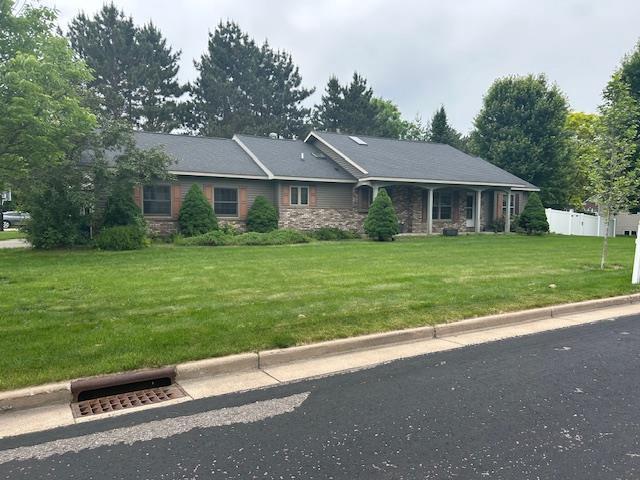 5201 Lombardy Dr, Wausau, WI 54401 - ranch-style home with stone siding